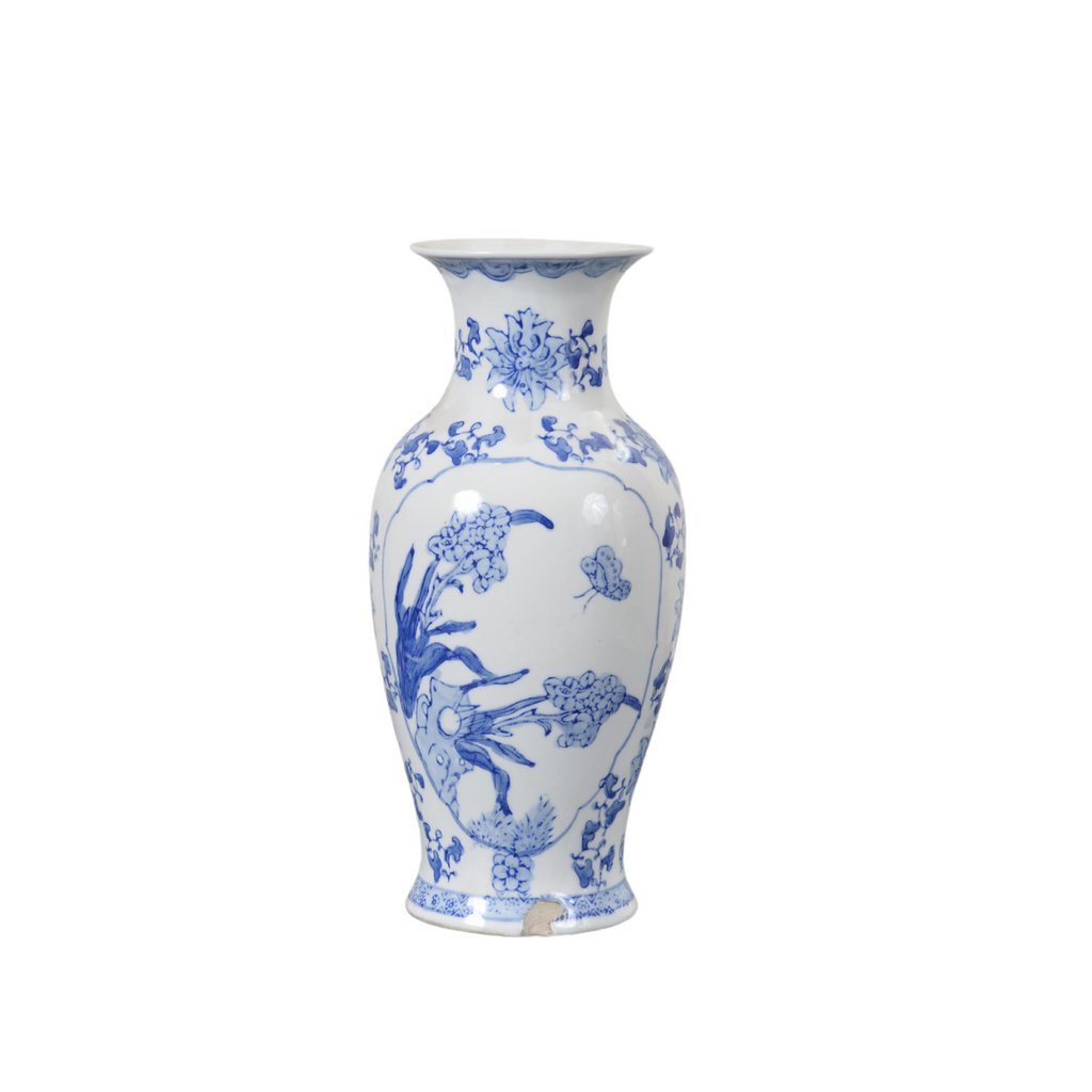 Philux | Blue and White Fish Vase with Open Lid – Philux Inc.