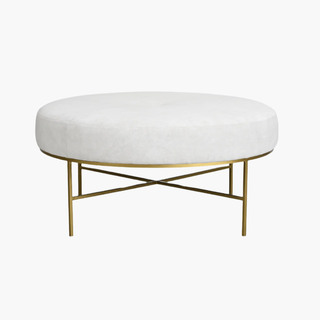 Luna Round Ottoman