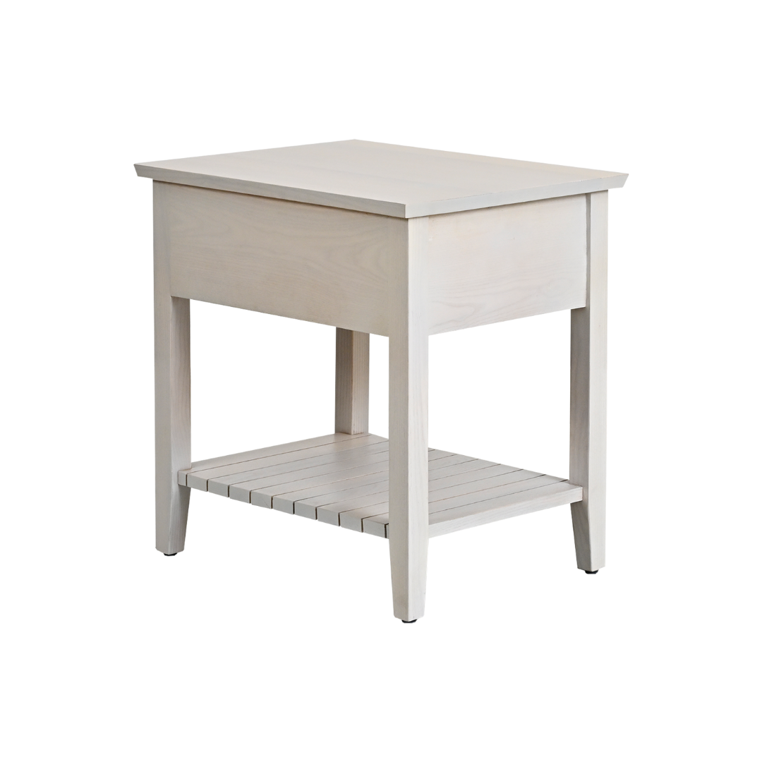 Lombard Night Table | Ash, White