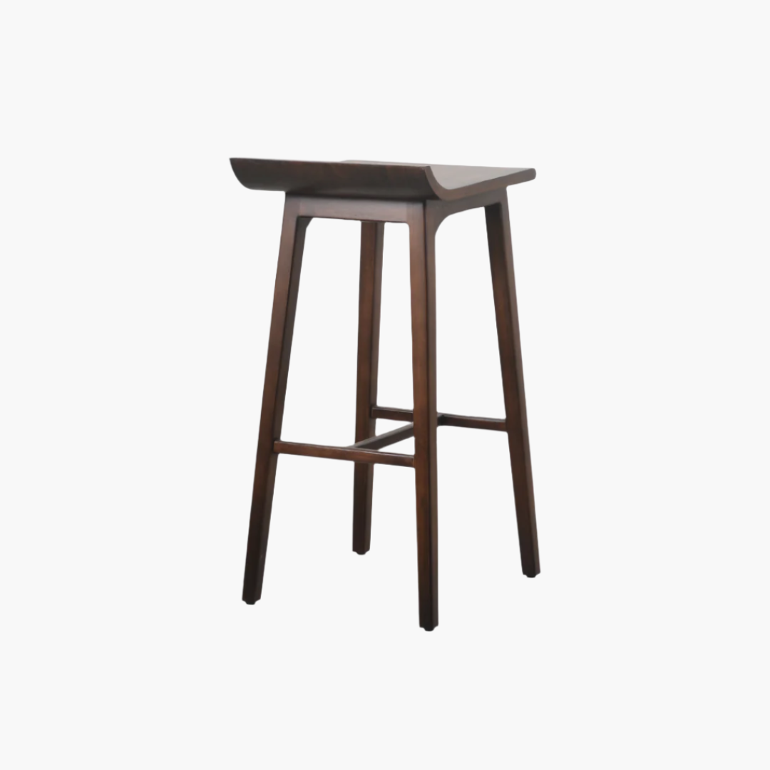 Stockholm Bar Stool High | Mahogany Tobacco