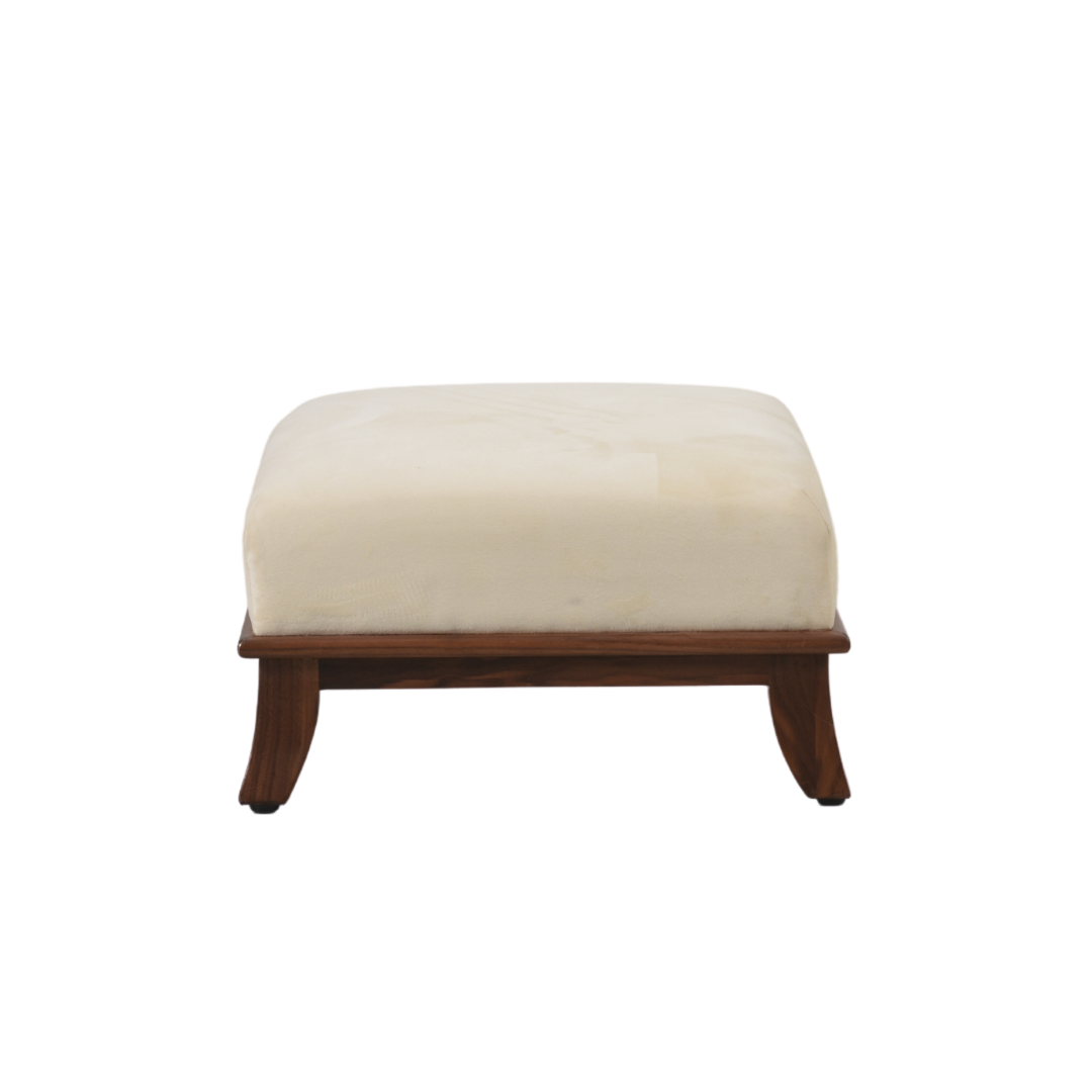 Accent Foot Stool | Walnut, Natural