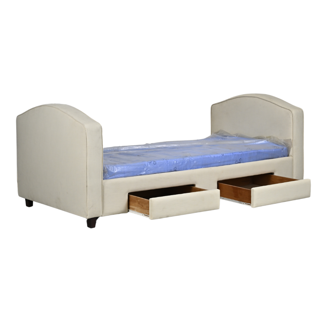 Single Sofa Bed with Drawer | Mahogany, Tobacco
