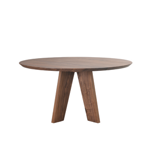 Pacific Round Dining Table 6-8 Seater | Walnut, Natural