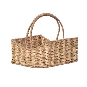 Abaca Weave Basket with Handle