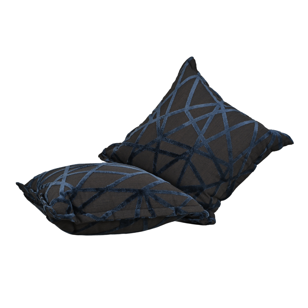 Throw Pillow | Velvet Zigzag