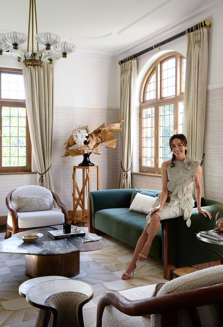 Stephanie Kienle Gonzalez in her Cape Town living room