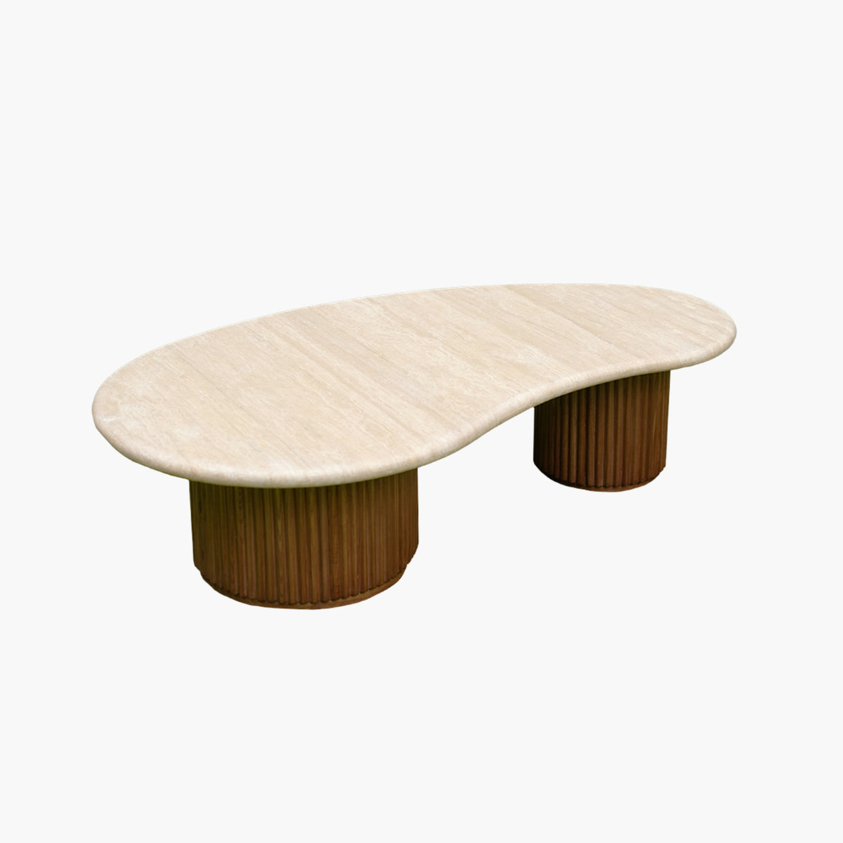 Alva Coffee Table with Stone Top, handmade by Philux