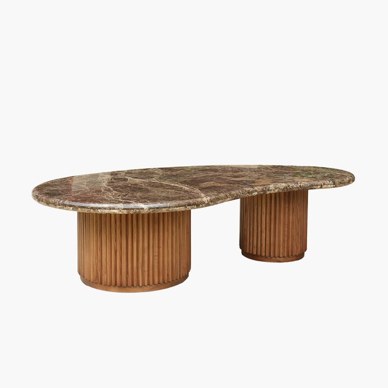 Alva Coffee Table with Stone Top