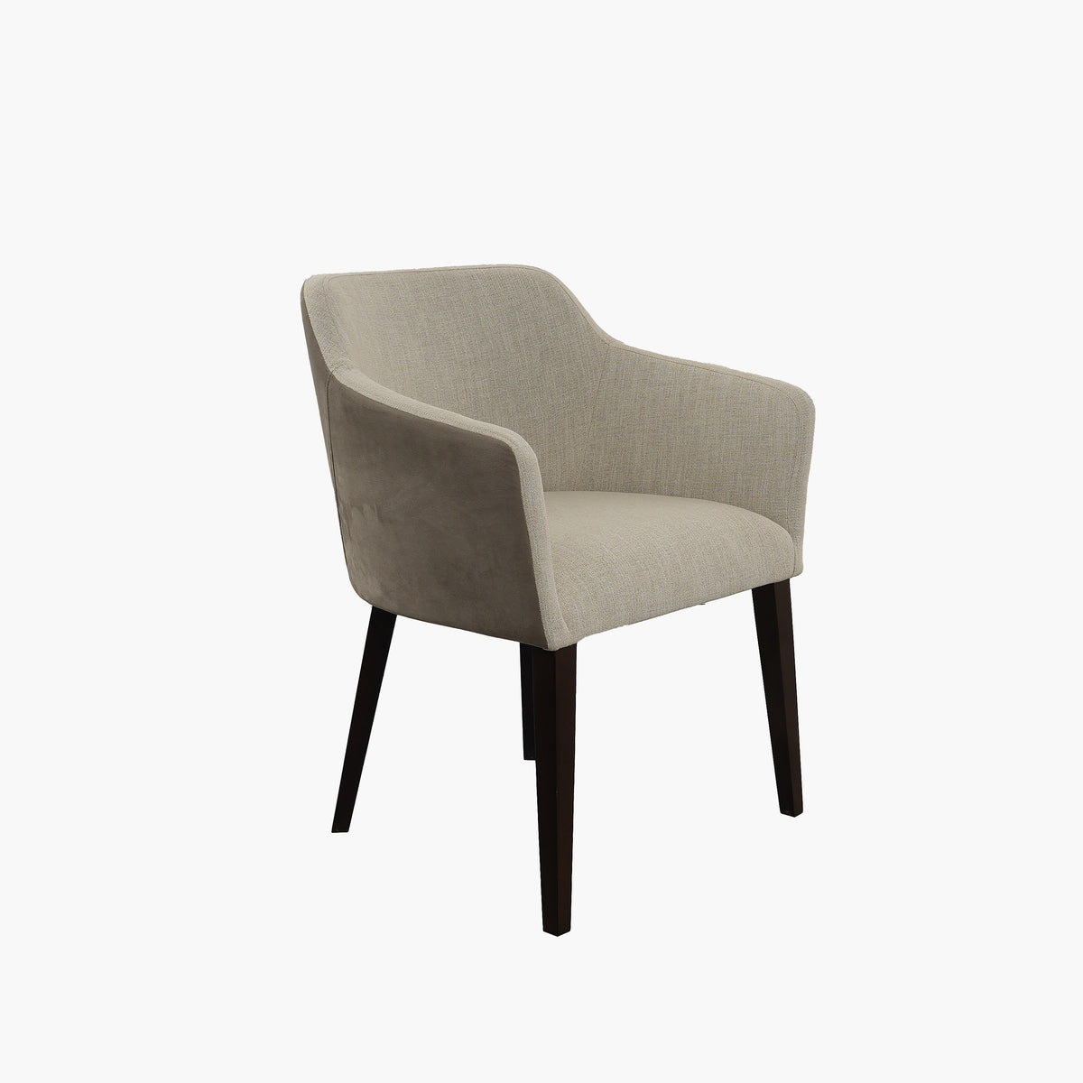 Rizal Dining Chair With Slip Cover | Casual Whisper & Paris Elephant