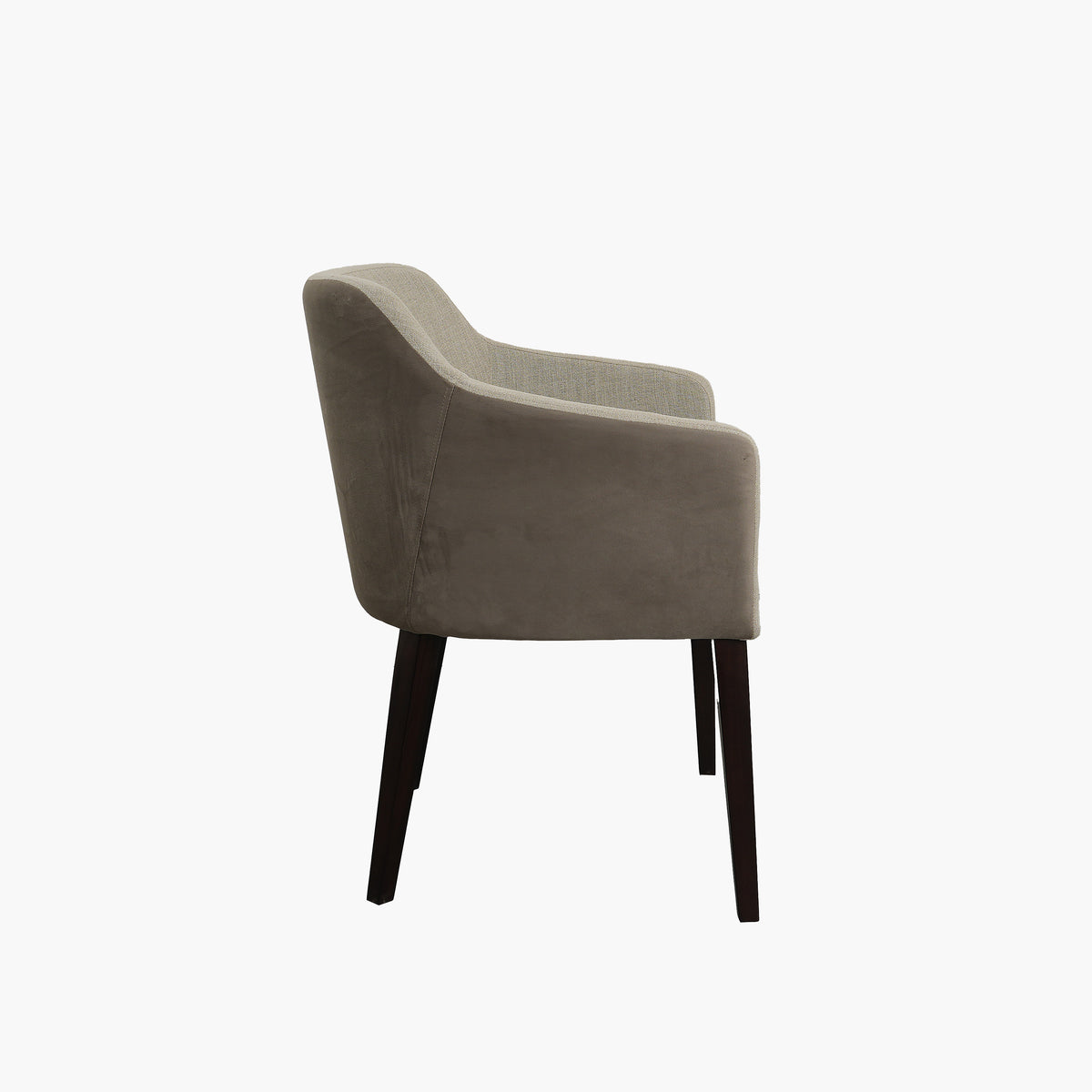 Rizal Dining Chair With Slip Cover | Casual Whisper & Paris Elephant