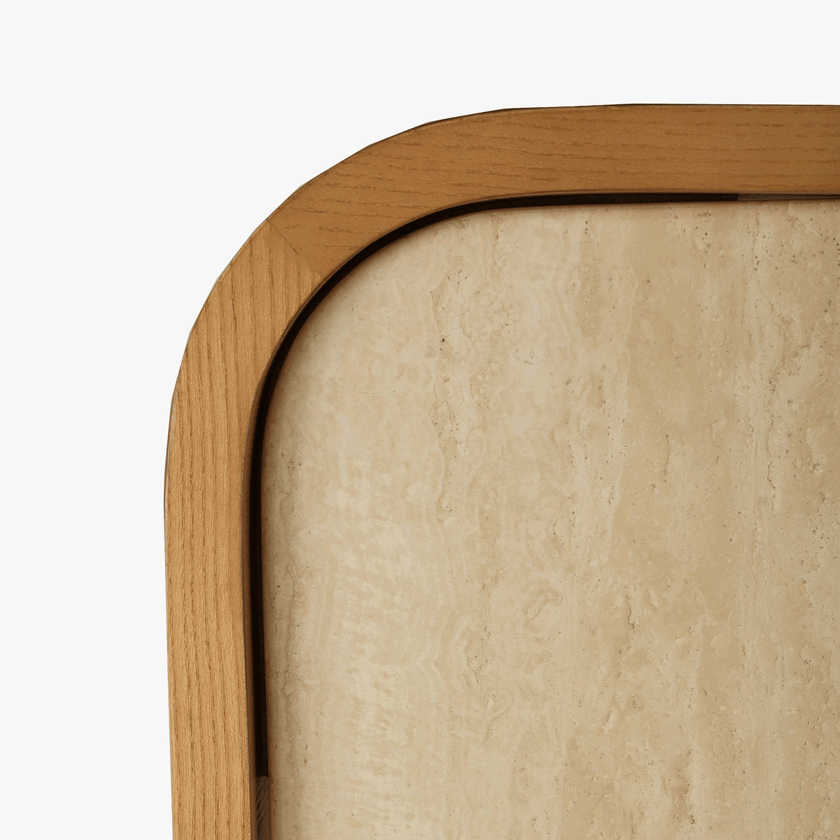 M Square Side Table | Beige Travertine