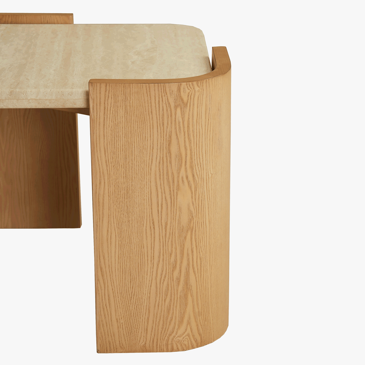 M Square Side Table | Beige Travertine