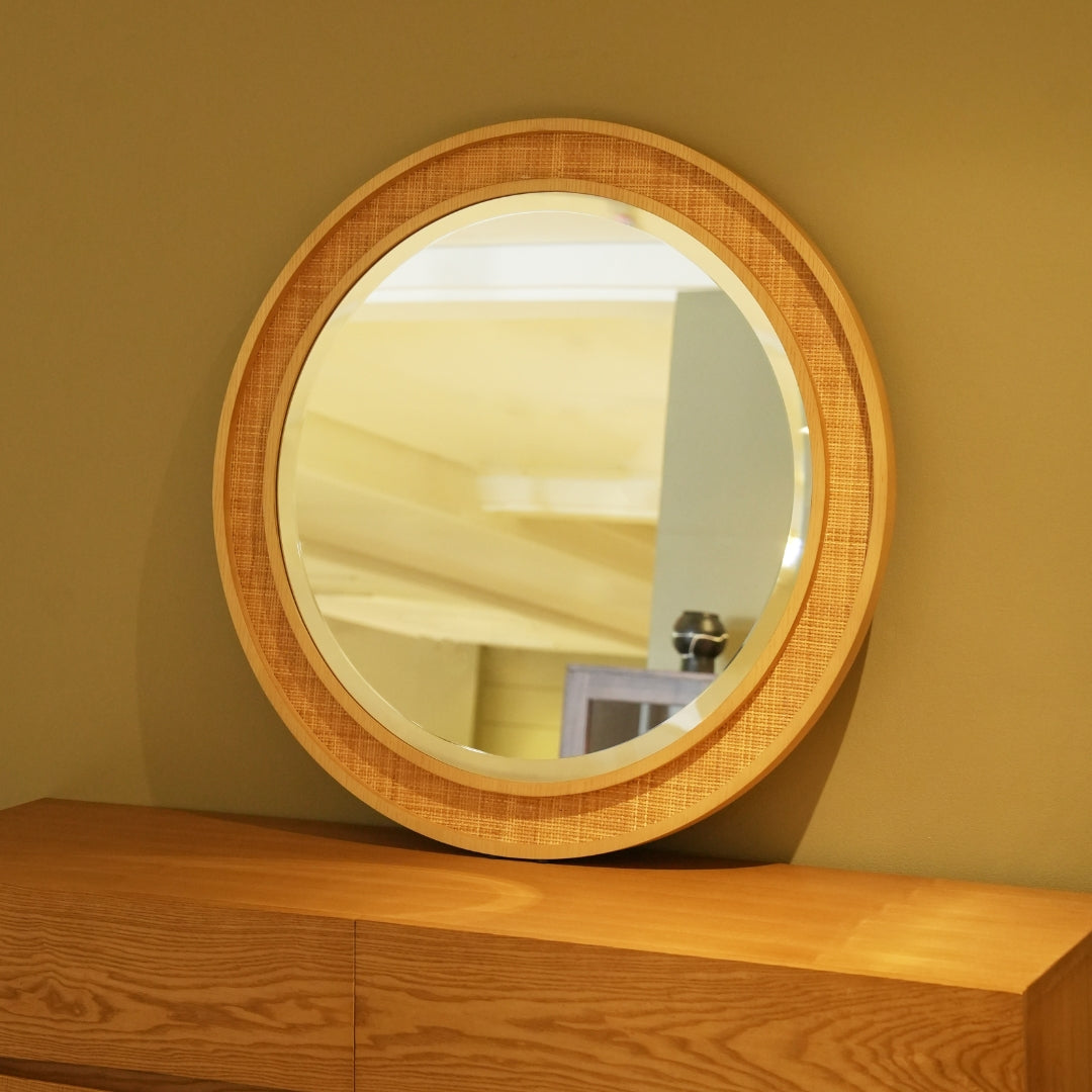 Maxwell Round Mirror Large | Ash Natural