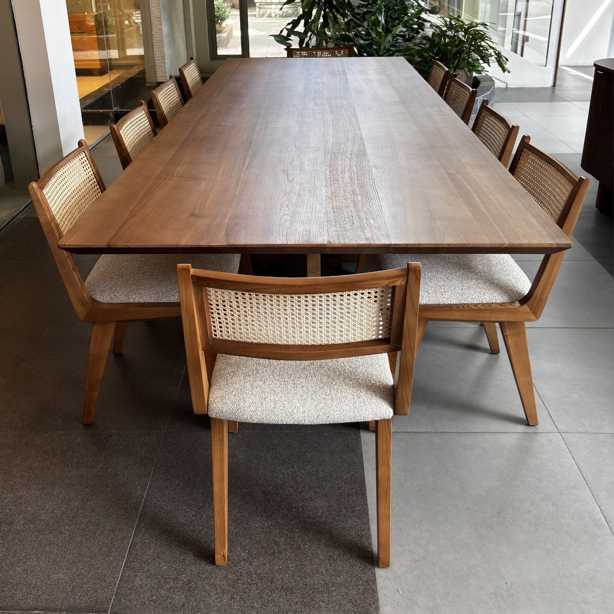 Pacific Dining Table 10 Seater | Ash Honey