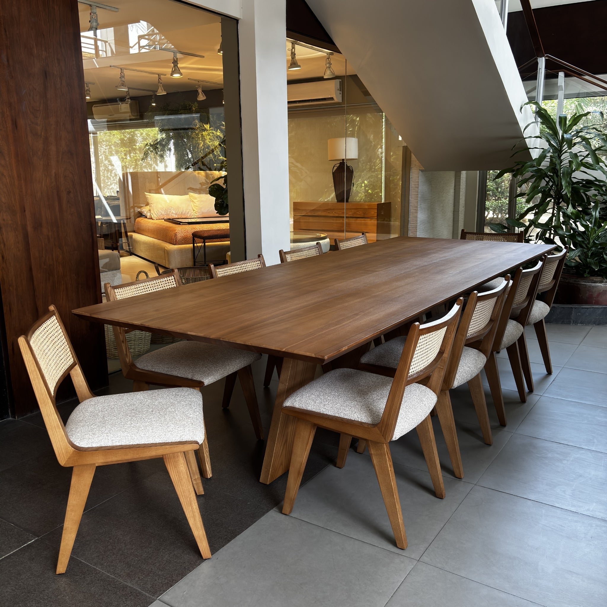 Pacific Dining Table 10 Seater | Ash Honey