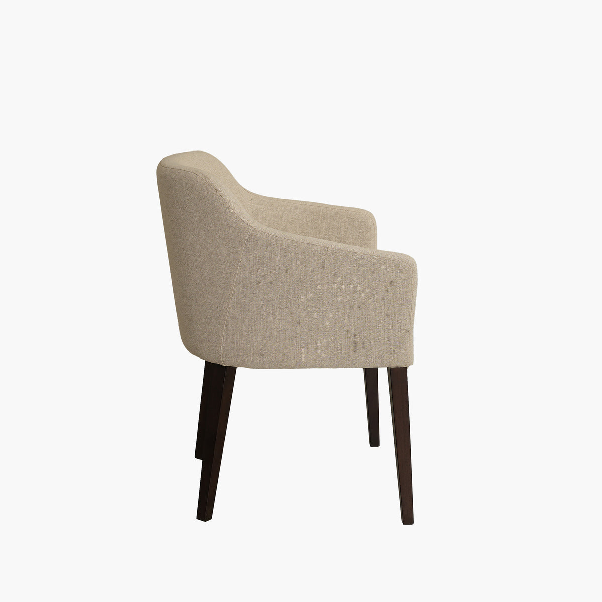 Rizal Dining Chair With Slip Cover | Casual Desert, Mahogany Tobacco
