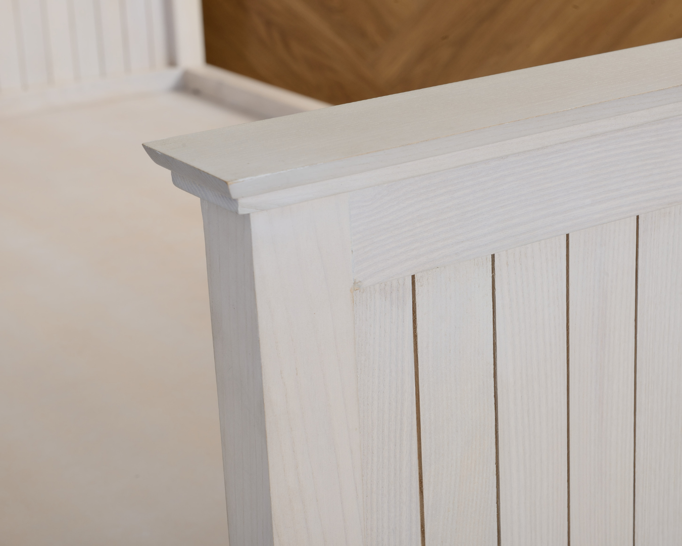 Lombard Single Bed with Drawers | Ash, White
