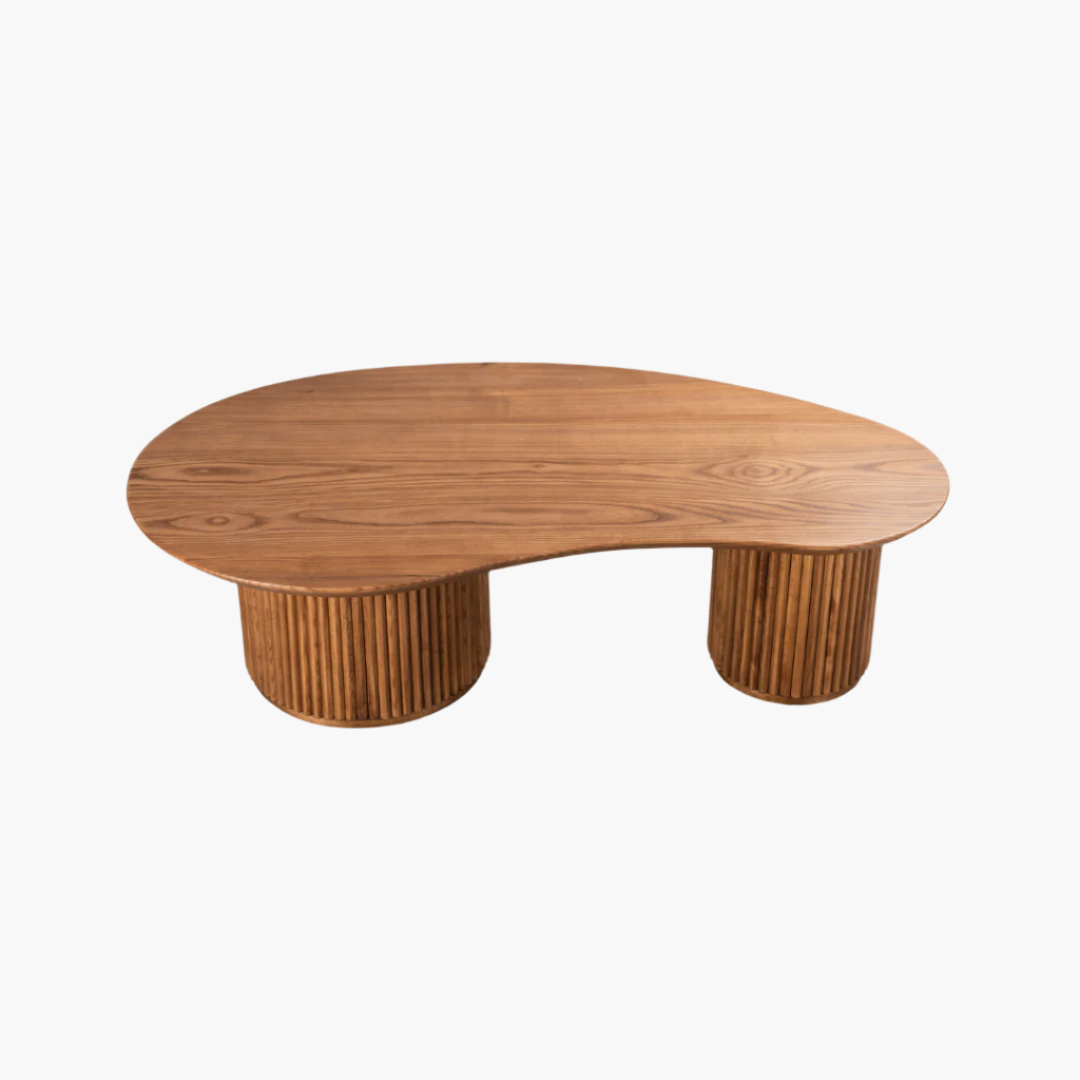 Alva Coffee Table with Wood Top