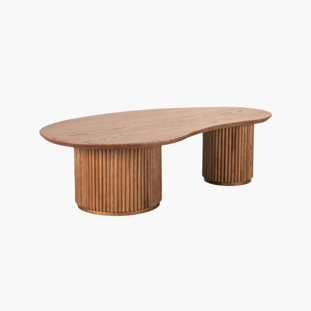 Alva Coffee Table with Wood Top