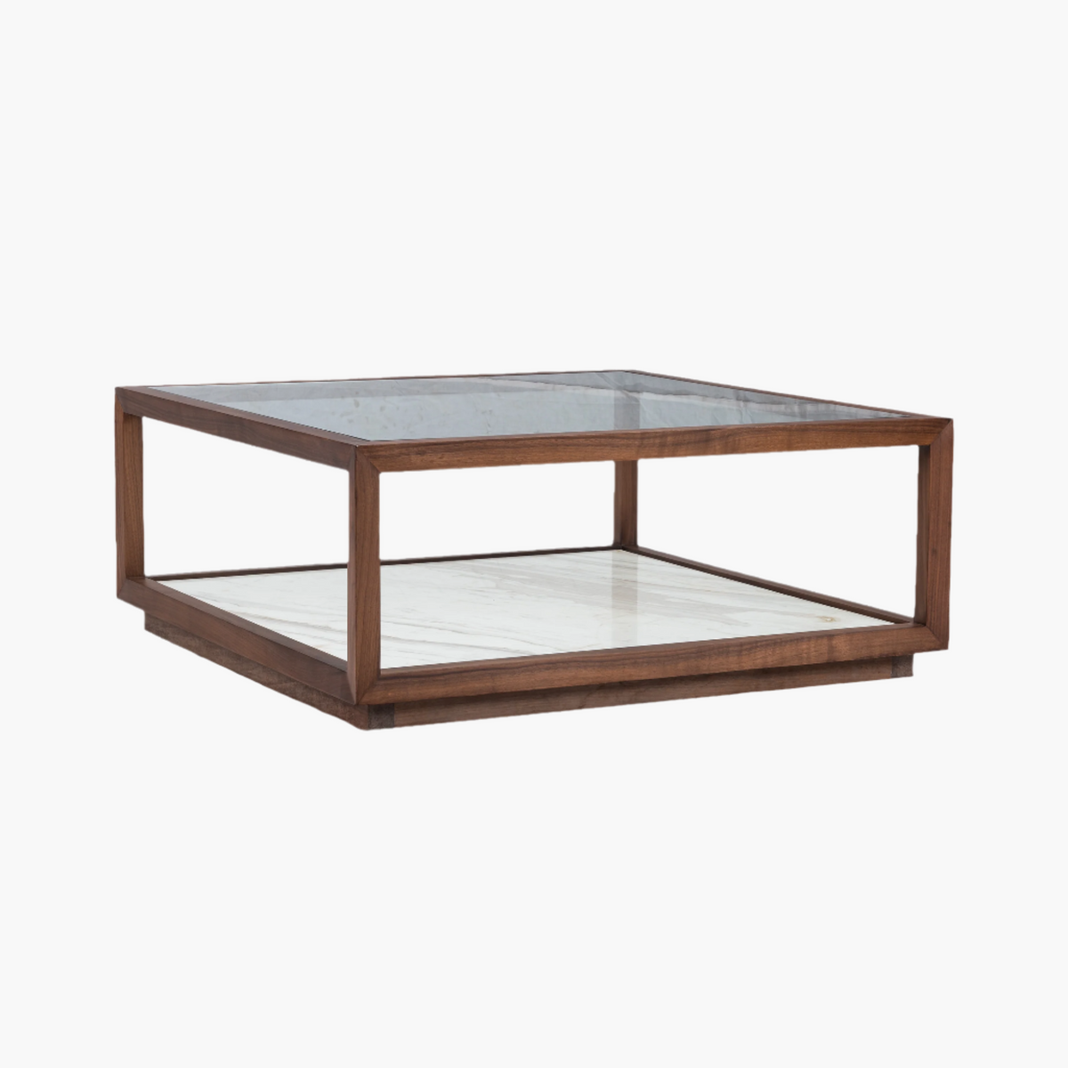 Hyde Coffee Table with Stone Base