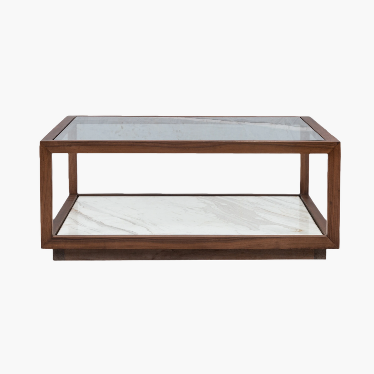 Hyde Coffee Table with Stone Base