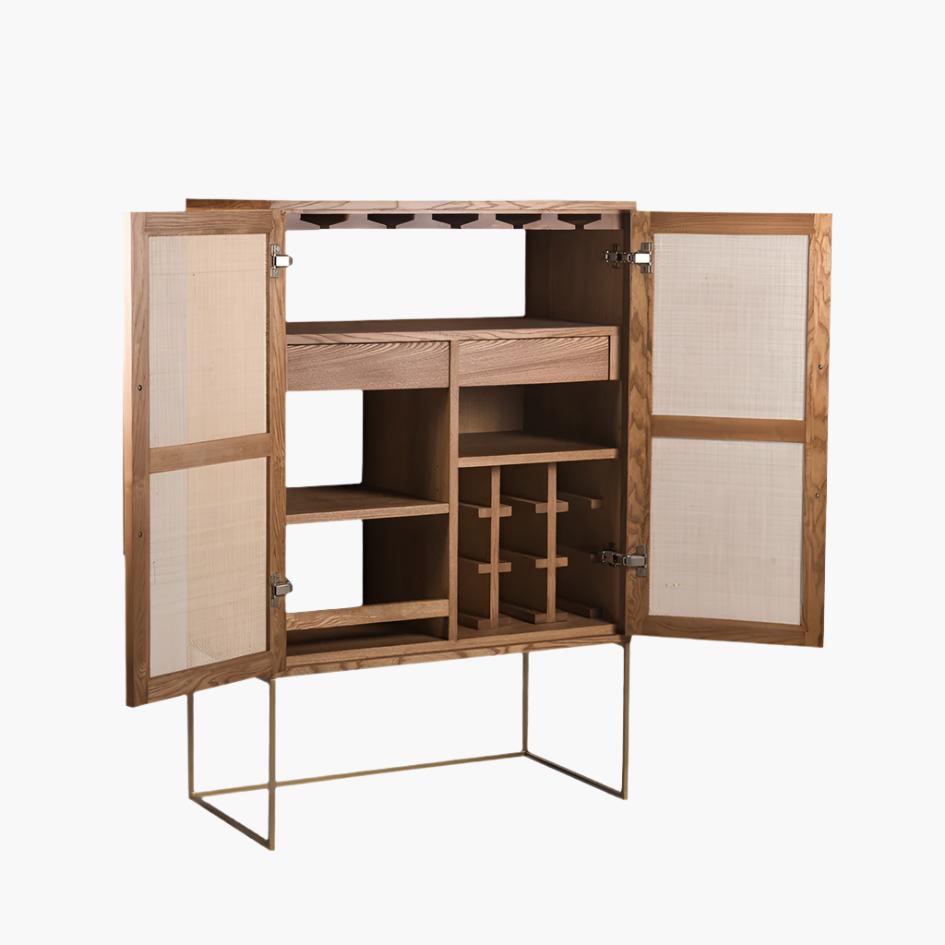 Maxwell Bar Cabinet with Matting