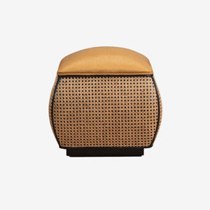 Pouf Solihiya Ottoman | Mahogany, Tobacco