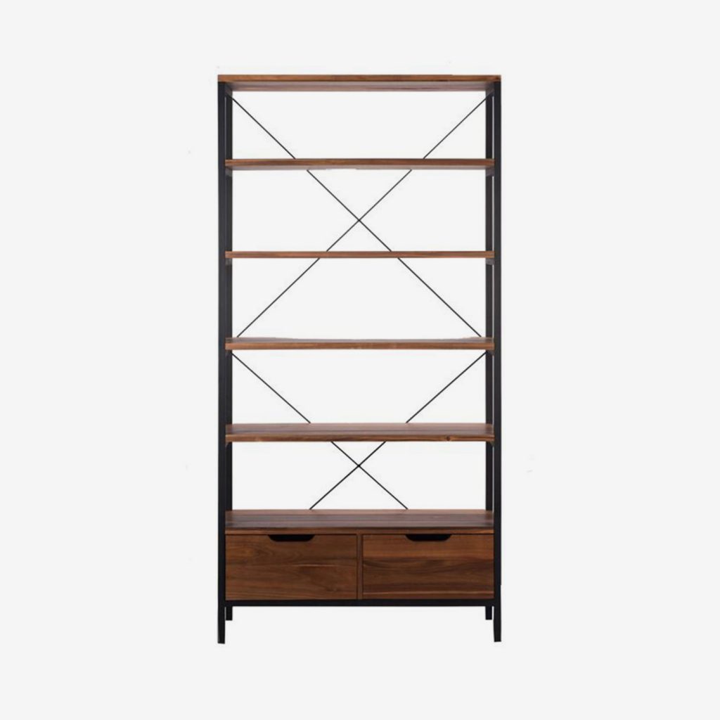 Sutter Wall Shelf with Drawers