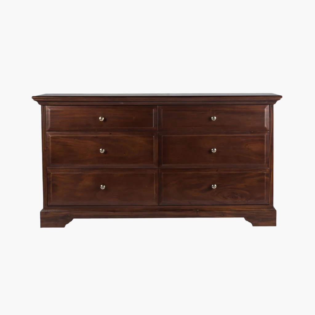 Traditional 6 Drawer Dresser